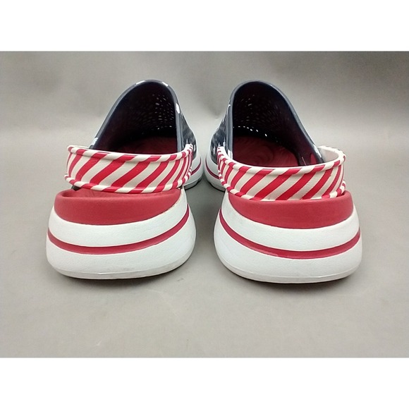 Skechers Cali Gear Women's Stars And Stripes Red-White~Blue Clogs Size 7 - Picture 4 of 12